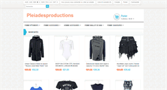 Desktop Screenshot of pleiadesproductions.org